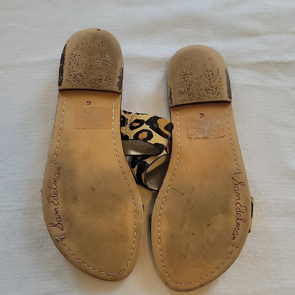 Sam Edelman Leopard Print Women's Sandals Size 6